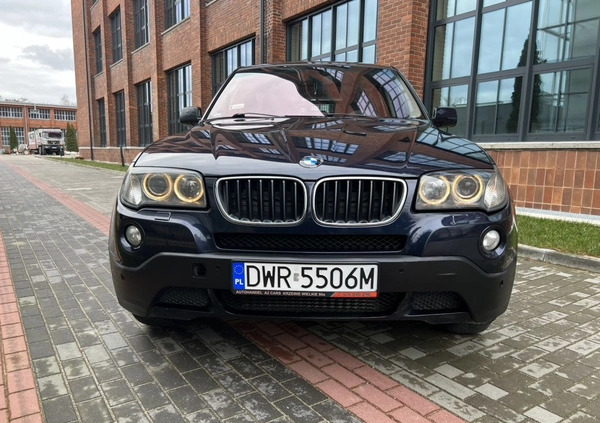 BMW X3 cena 23900 przebieg: 285000, rok produkcji 2008 z Wrocław małe 326